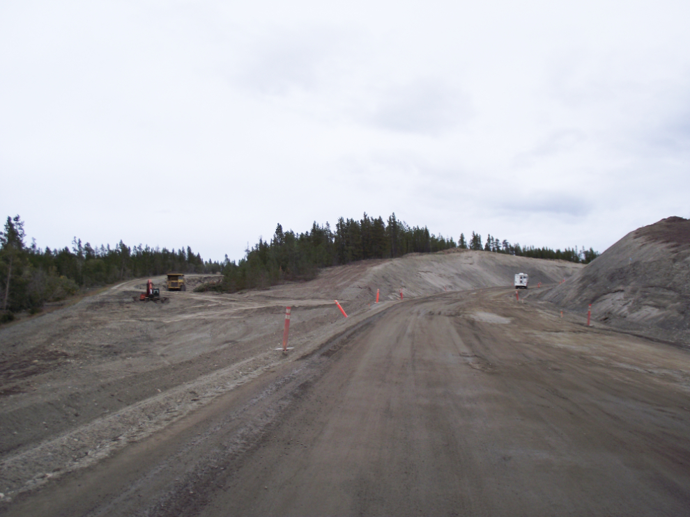 Re-routing a section of the Atlin Road
