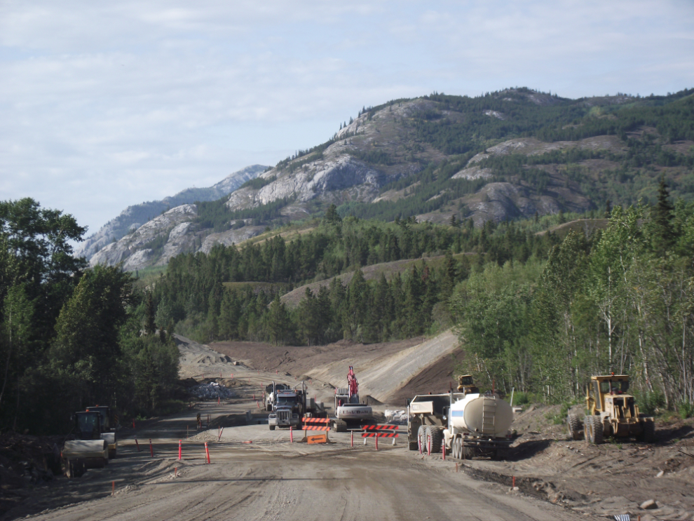 Construction on the Atlin Road