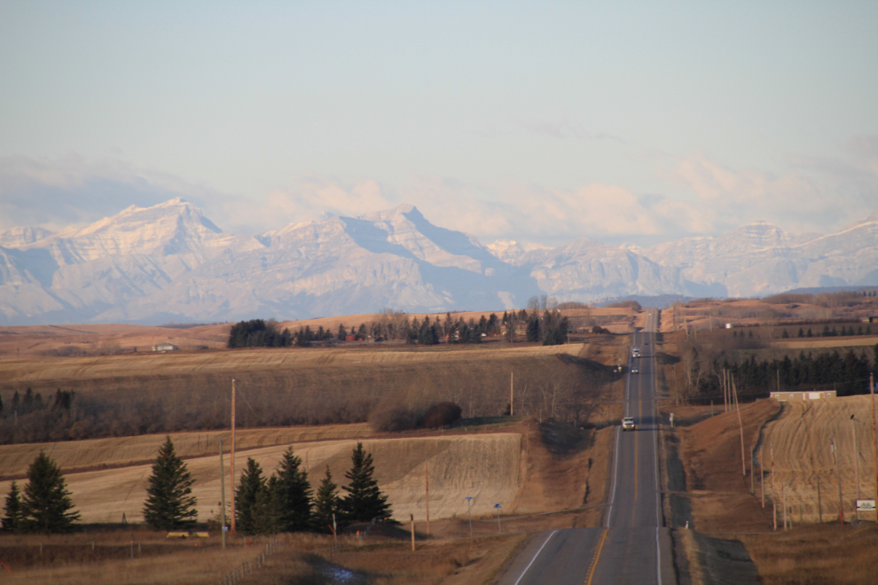 Big Hill Springs Road, between Airdrie and Cochrane, Alberta