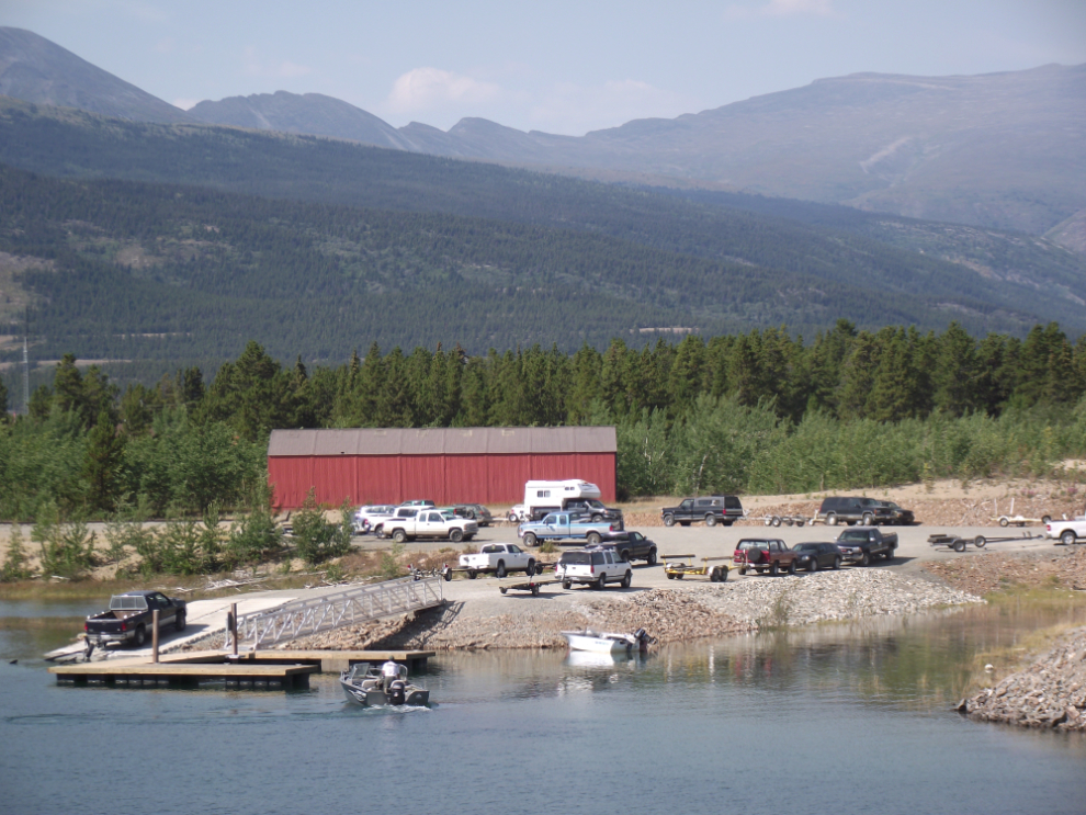 The boat launch at Carcross