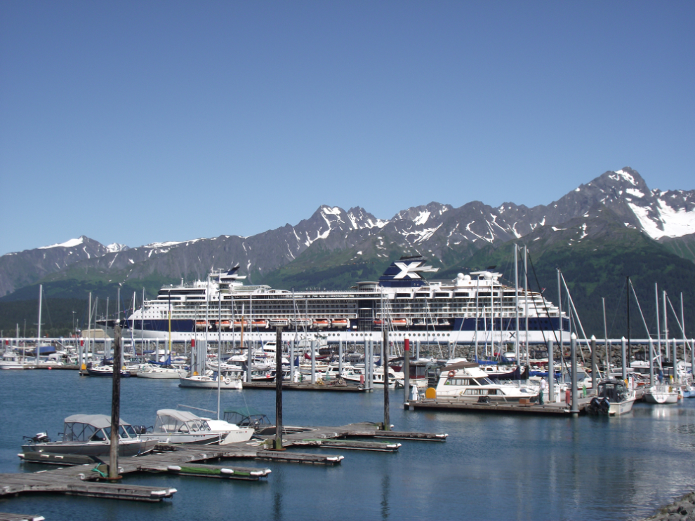 Celebrity Millennium and Seward's Small Boat Harbour