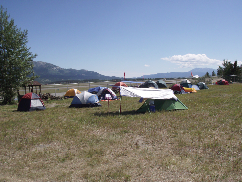 Camping at Century Flight 2010 in Whitehorse