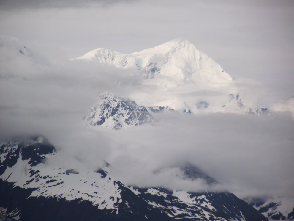 The peaks above the Harvard Glacier.