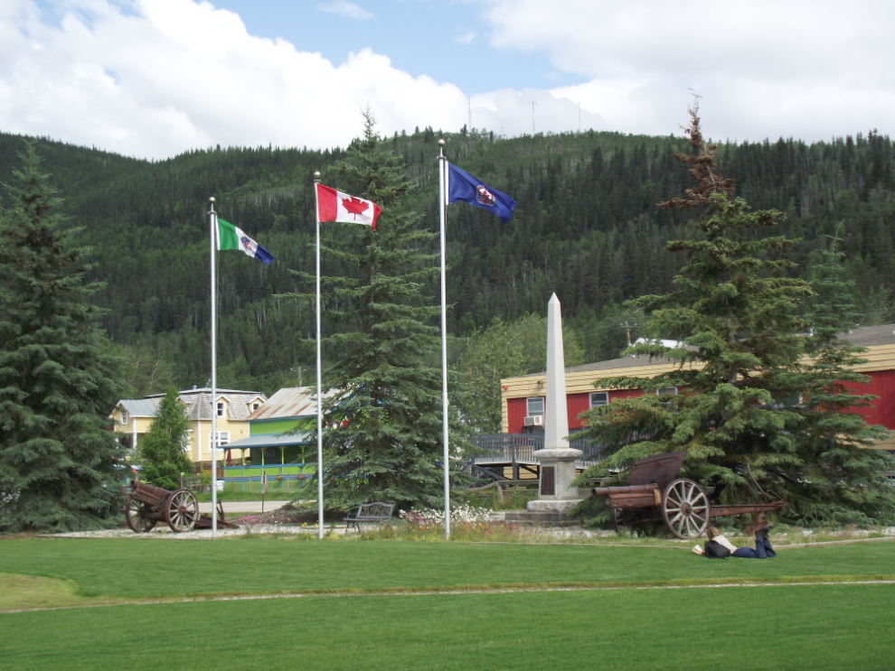 The war memorial in Dawson City, Yukon