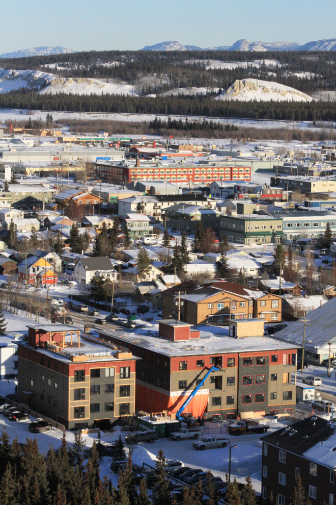 Downtown Whitehorse from the airport trails