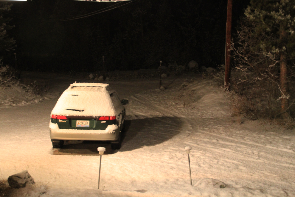 My driveway in snowy Whitehorse