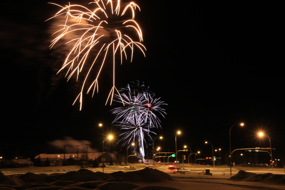 New Year's Eve fireworks in Whitehorse, Yukon