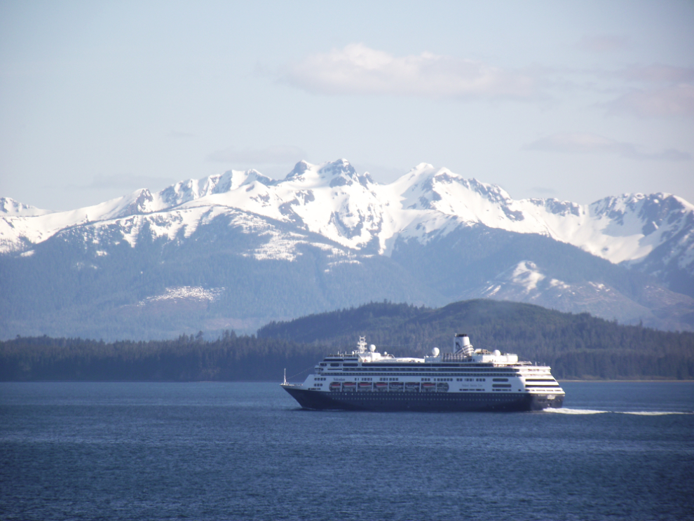 The cruise ship Veendam in Alaska