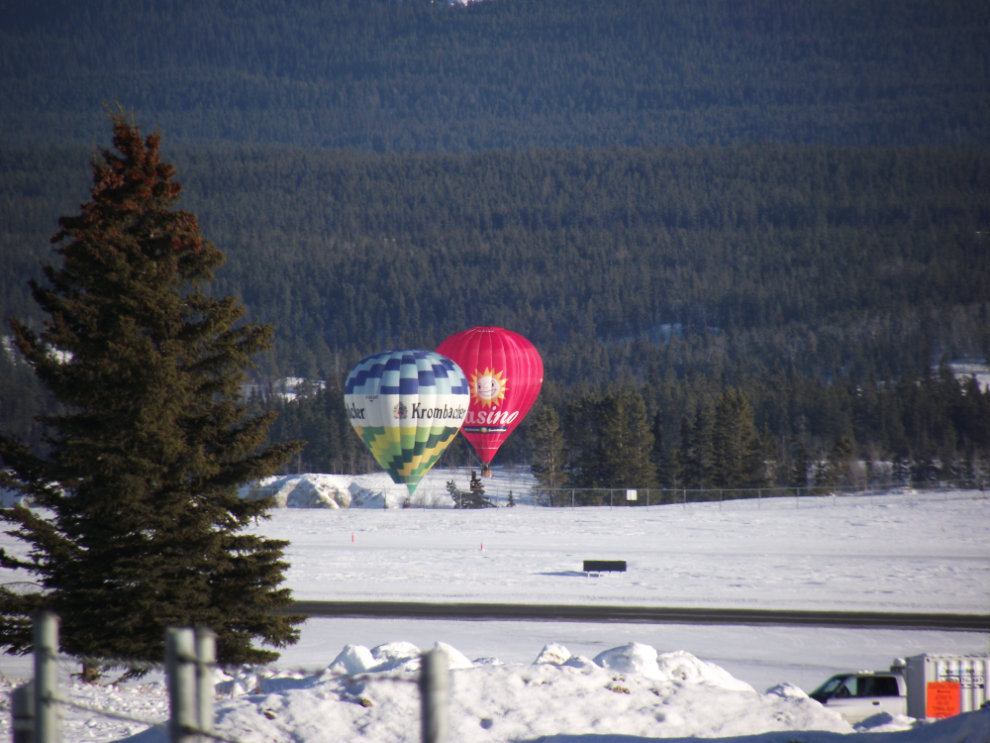 German hot air balloons in Whitehorse - February 2011