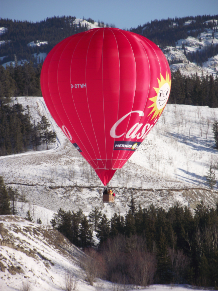 German hot air balloons in Whitehorse - February 2011