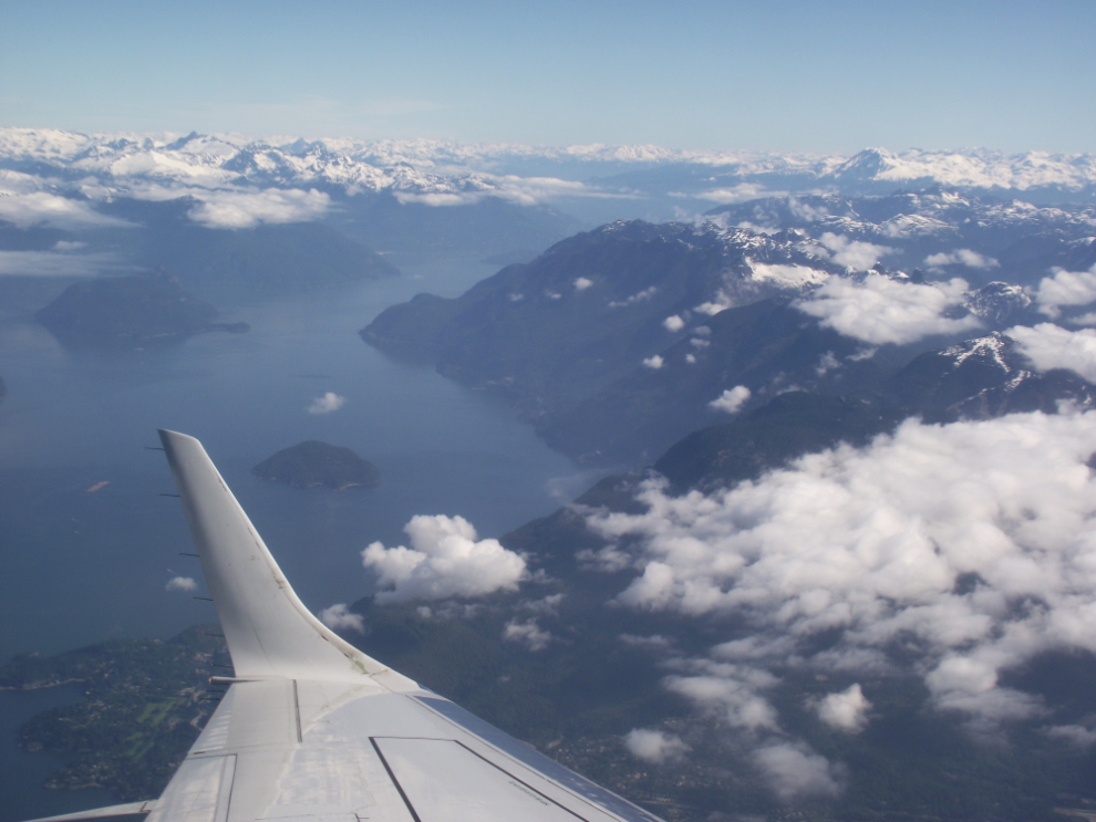 Aerial view of Howe Sound