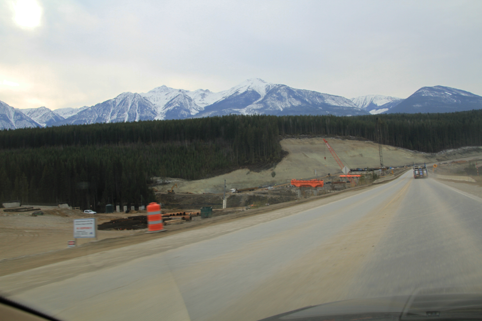 Bridge construction at Donald, BC