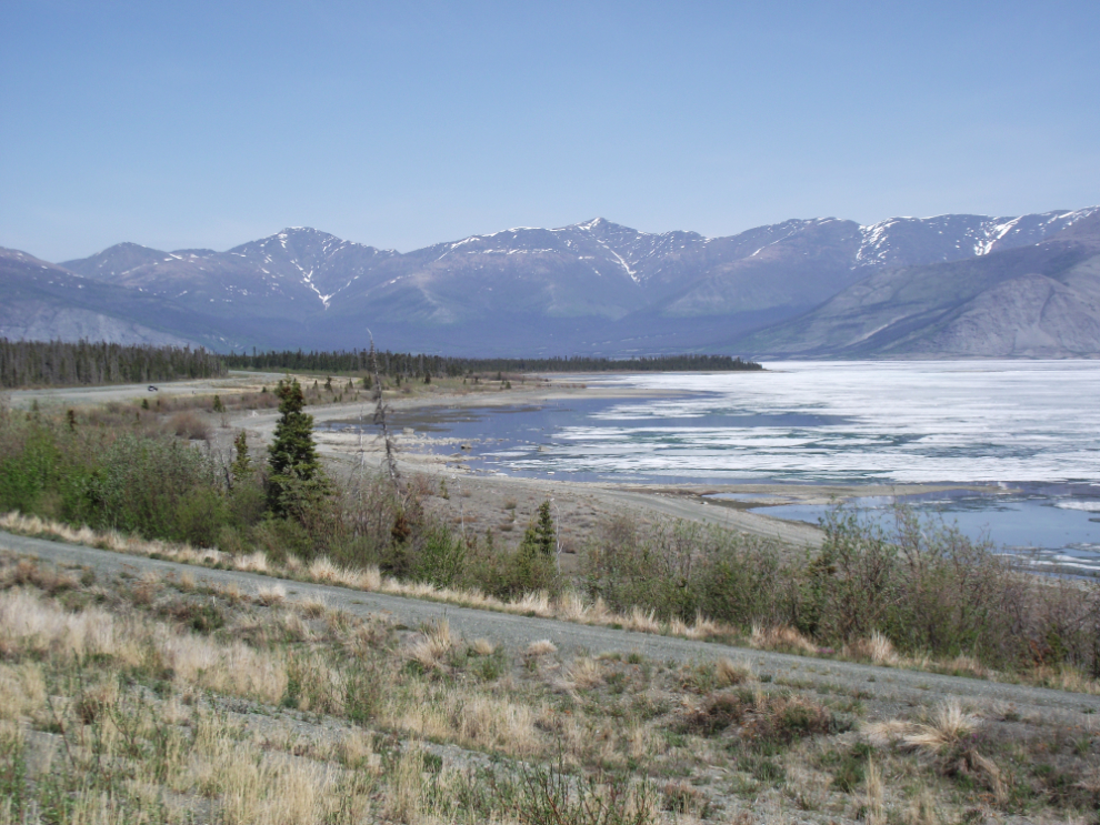 Spring ice on Kluane Lake, Yukon