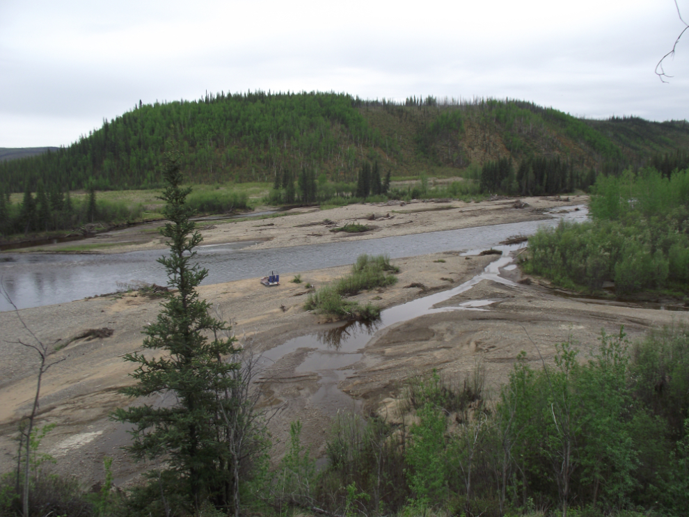 Mosquito Fork River and the mouth of Chicken Creek