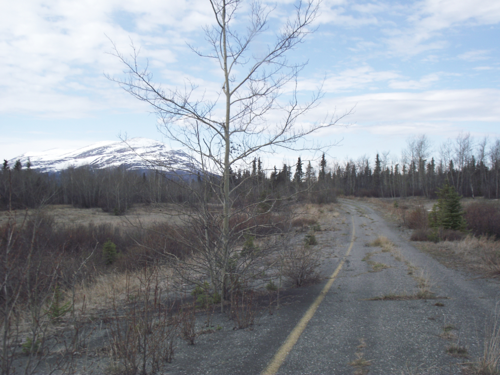A section of old Alaska Highway at Cracker Creek, Yukon