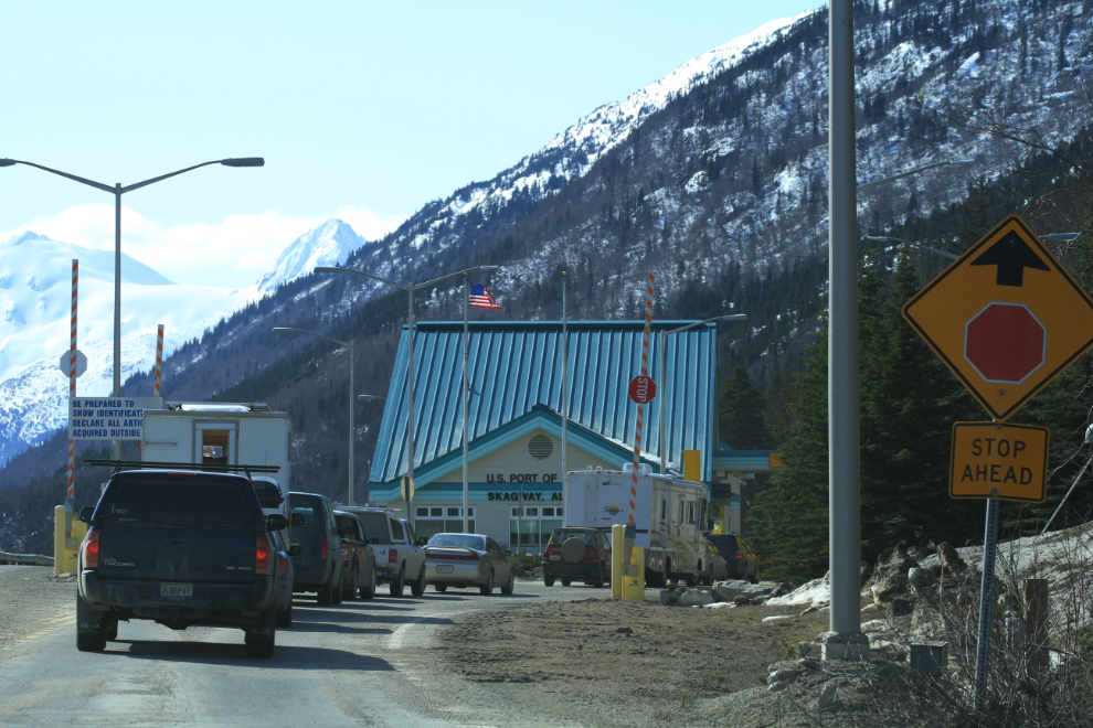 The US border crossing at Skagway, Alaska