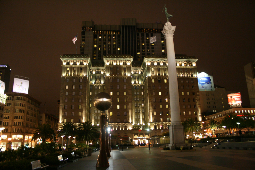 e Westin St. Francis Hotel in San Francisco, from Union Square.