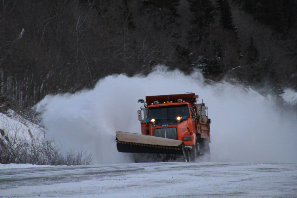 Snowplow on the South Klondike Highway