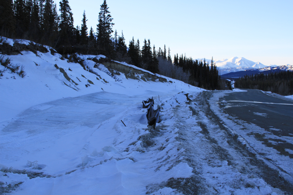 Ice along the South Klondike Highway