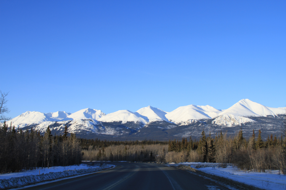 Mountains along the South Klondike Highway