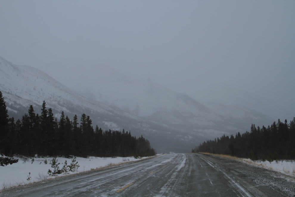 The South Klondike Highway in the winter