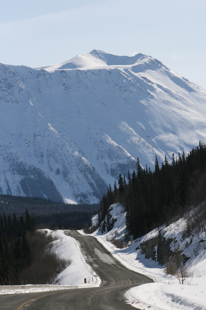 Looking back towards Skagway from Km 78.9 of the South Klondike Highway, just south of the BC/Yukon border