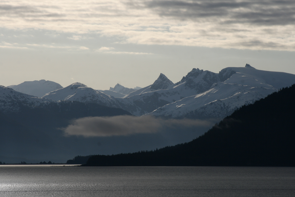 The Alaska coast south of Juneau