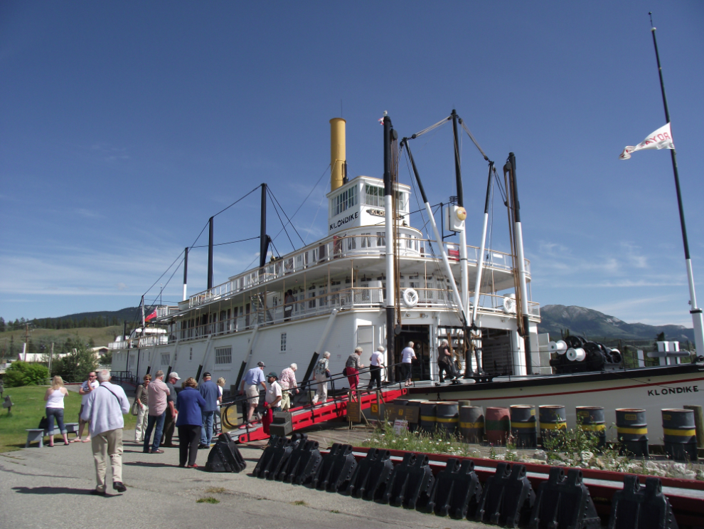 The historic paddlewheeler SS Klondike