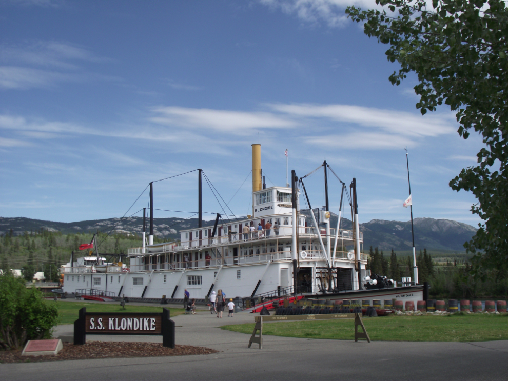 The historic paddlewheeler SS Klondike