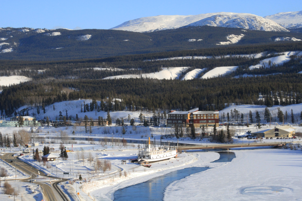 The SS Klondike from the airport trails