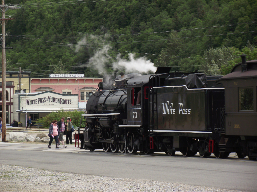 WP&YR steam locomotive #73