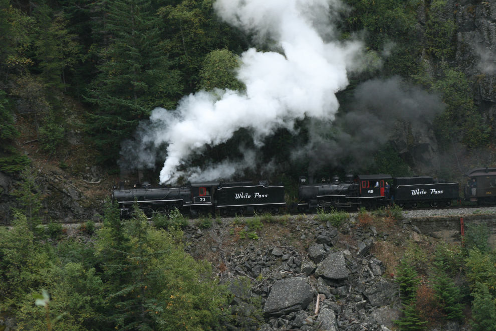 WP&YR steam locomotives #73 and #69