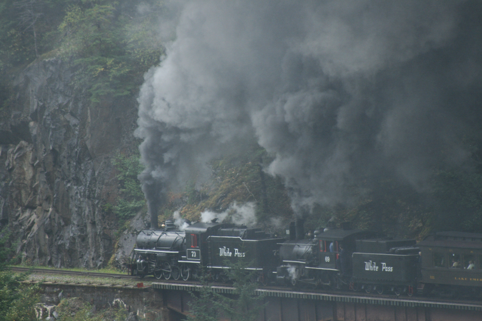 WP&YR steam locomotives #73 and #69