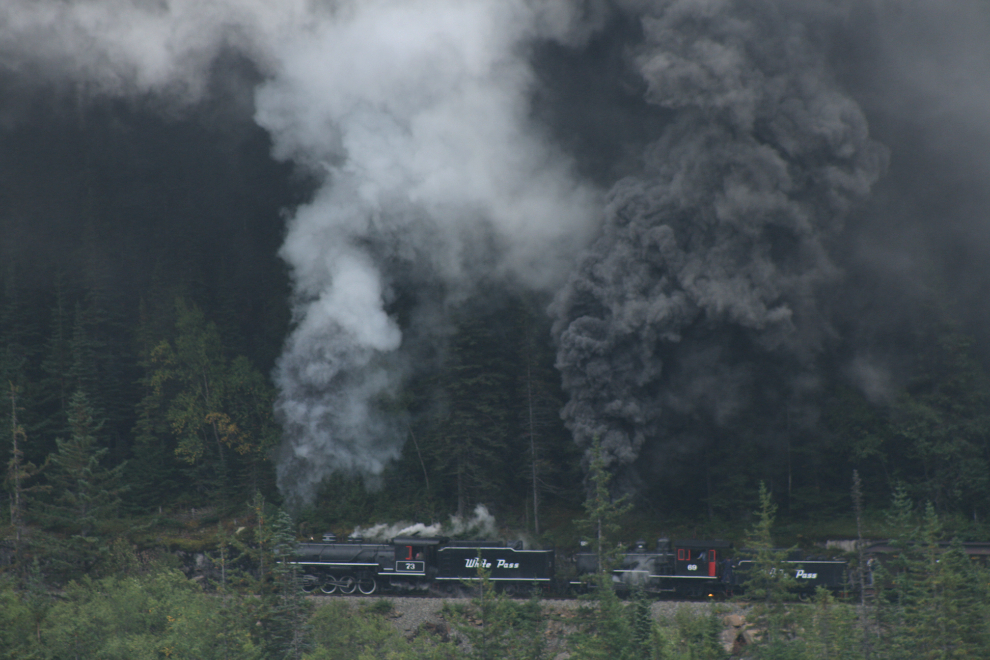 WP&YR steam locomotives #73 and #69