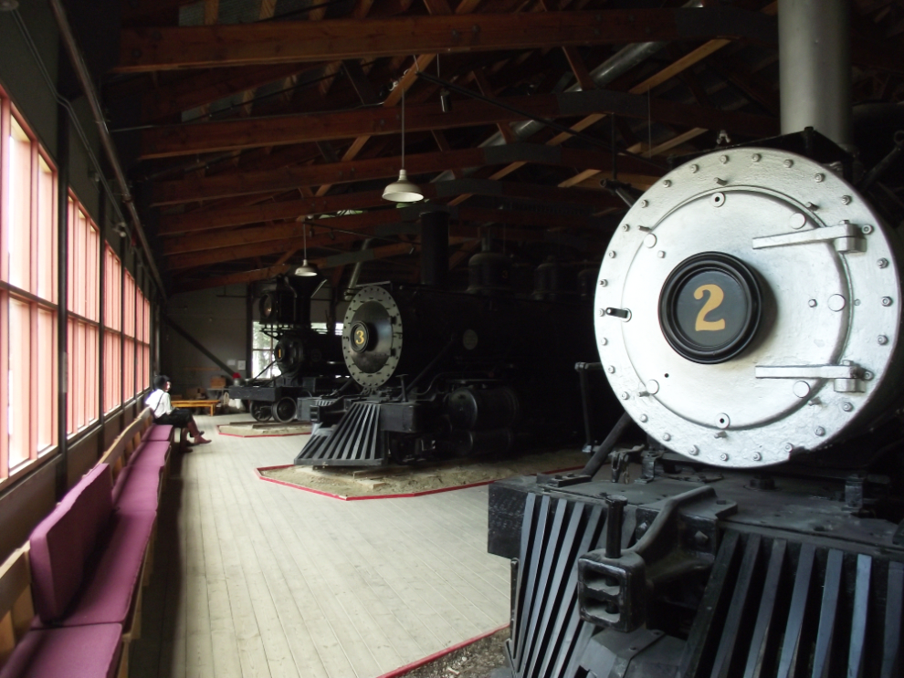 The train shed at the Dawson City Museum