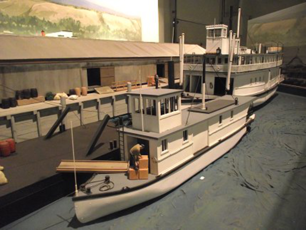 Sternwheeler models at the Yukon Transportation Museum