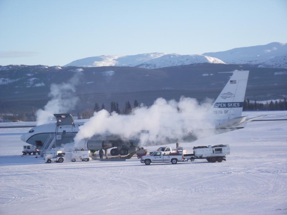 USAF Open Skies OC-135B Observation Aircraft in Whitehorse, Yukon