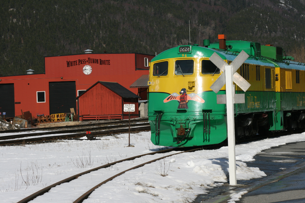Locomotives at the White Pass Shops