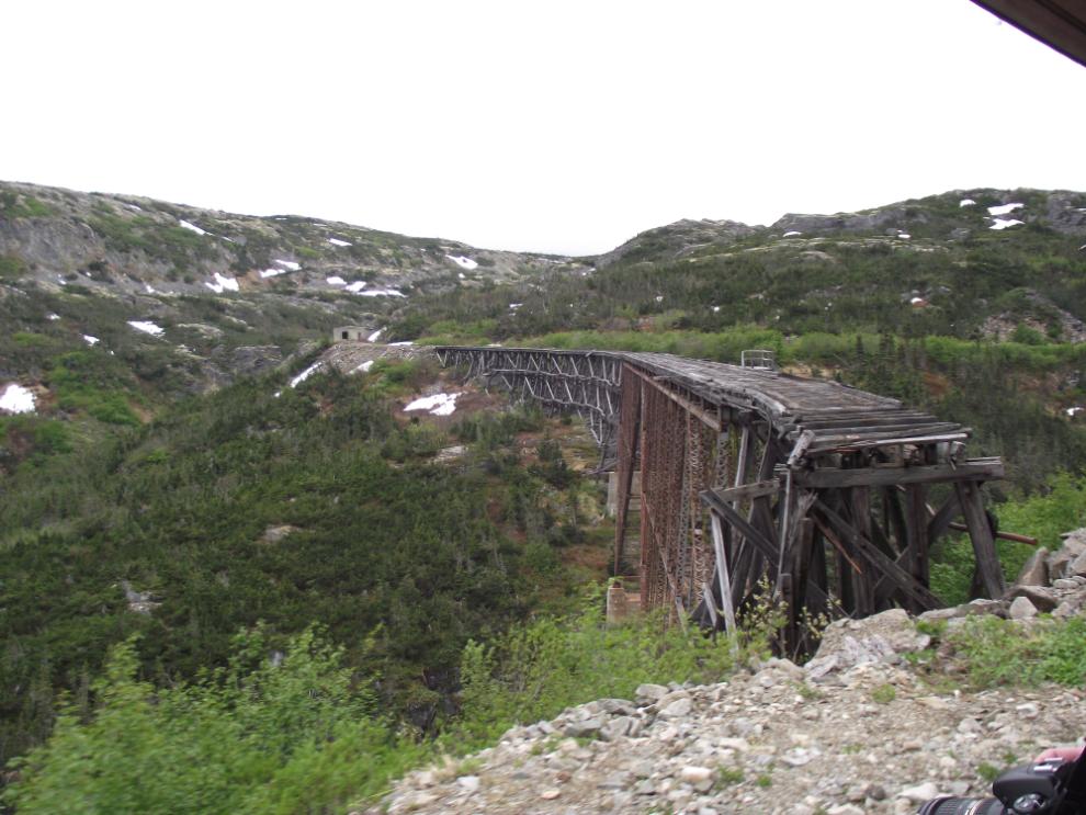 Cantilever bridge on the White Pass & Yukon Route railway
