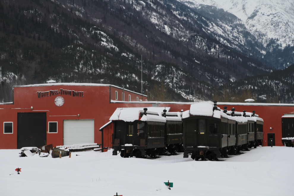 The WP&YR Shops in the winter