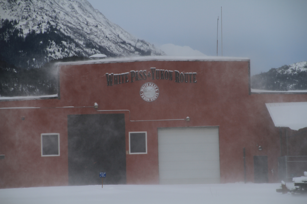 The WP&YR Shops in the winter