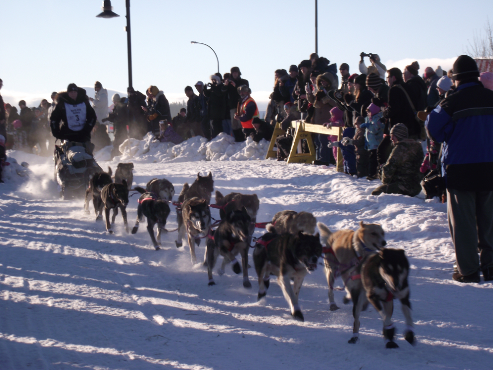  Kelley Griffin in the Yukon Quest sled dog race, 2011