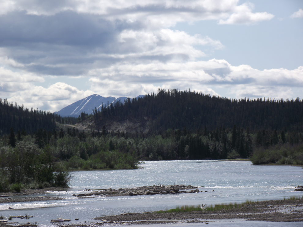 Yukon River at the edge of downtown Whitehorse