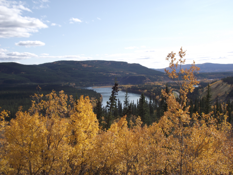 The Yukon River, seen from the Tantalus coal mine