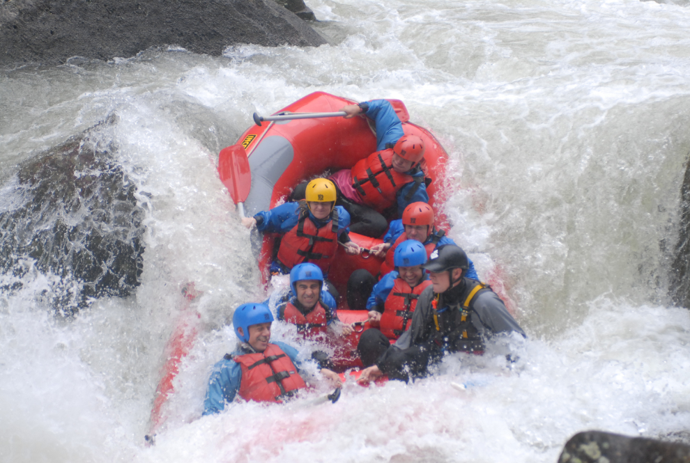 Rafting the world-famous, Class 5, Kairoa River in New Zealand