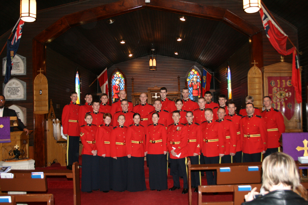 The official RCMP chapel portrait pose by the graduating Troop.
