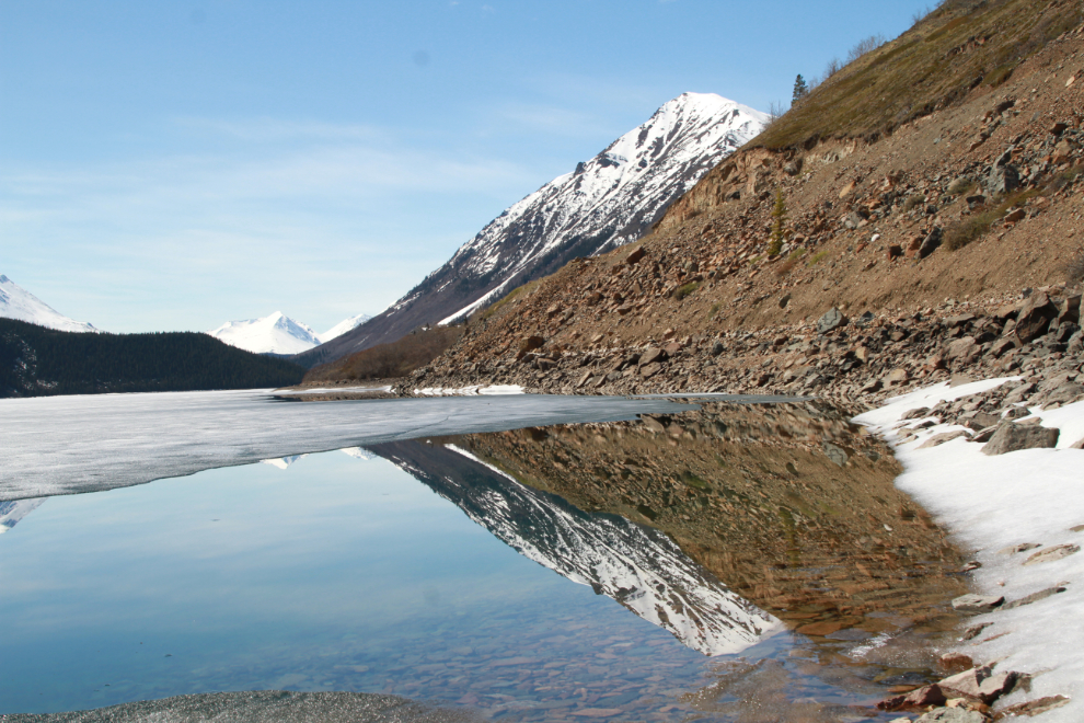 A bit of open water on Windy Arm of Tagish Lake in late May