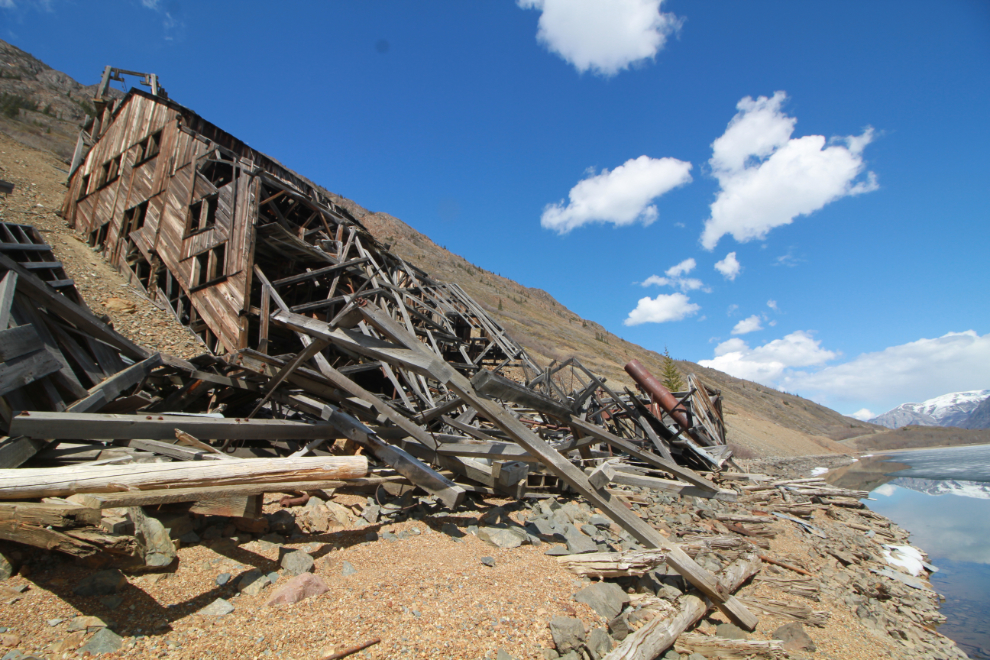 The historic mill of the Venus silver mine