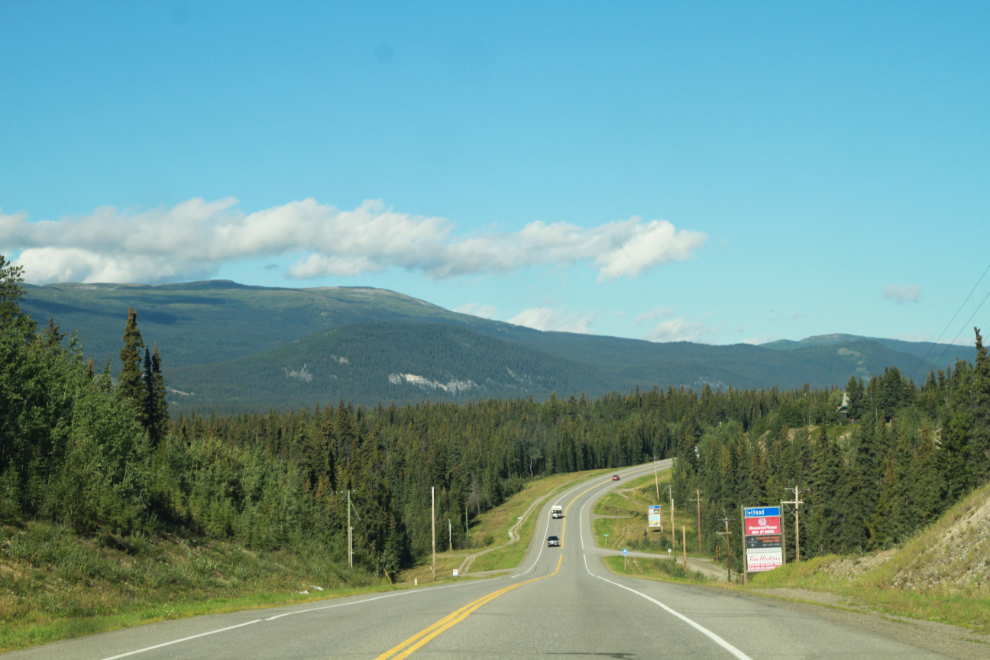 Mt. McIntyre seen from the Alaska Highway just east of Whitehorse, Yukon