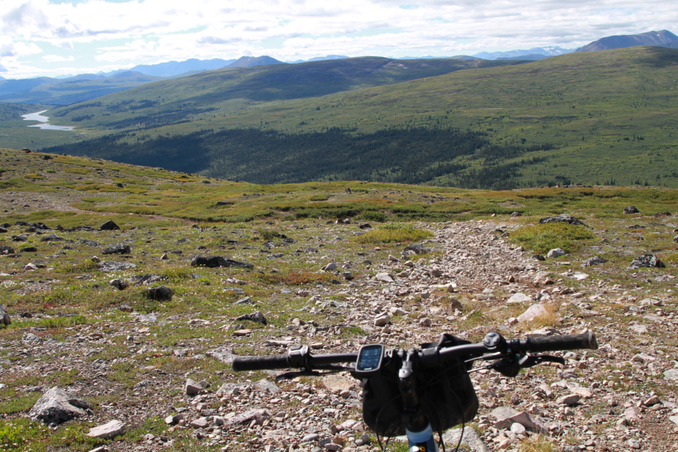 E-bike on Mt. McIntyre at Whitehorse, Yukon